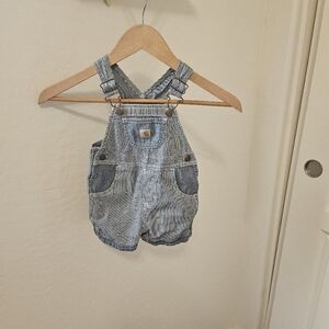 Carhartt striped baby overalls size 12 months